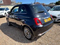 USED 2016 65 FIAT 500 1.2 Lounge Hatchback 3dr Petrol Manual Euro 6 (s/s) (69 bhp) &pound;20 Road Tax + Leather Interior + Bluetooth