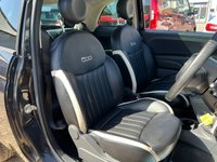 USED 2016 65 FIAT 500 1.2 Lounge Hatchback 3dr Petrol Manual Euro 6 (s/s) (69 bhp) &pound;20 Road Tax + Leather Interior + Bluetooth