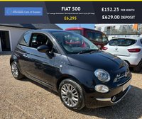 USED 2016 65 FIAT 500 1.2 Lounge Hatchback 3dr Petrol Manual Euro 6 (s/s) (69 bhp) &pound;20 Road Tax + Leather Interior + Bluetooth