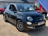 USED 2016 65 FIAT 500 1.2 Lounge Hatchback 3dr Petrol Manual Euro 6 (s/s) (69 bhp) &pound;20 Road Tax + Leather Interior + Bluetooth