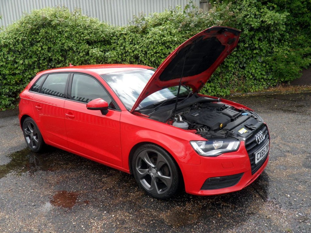 USED 2015 65 AUDI A3 1.6 TDI Sport Sportback 5dr Diesel Manual Euro 6 (s/s) (Nav) (110 ps) Cam-Belt Replaced Two Keys Sat Nav