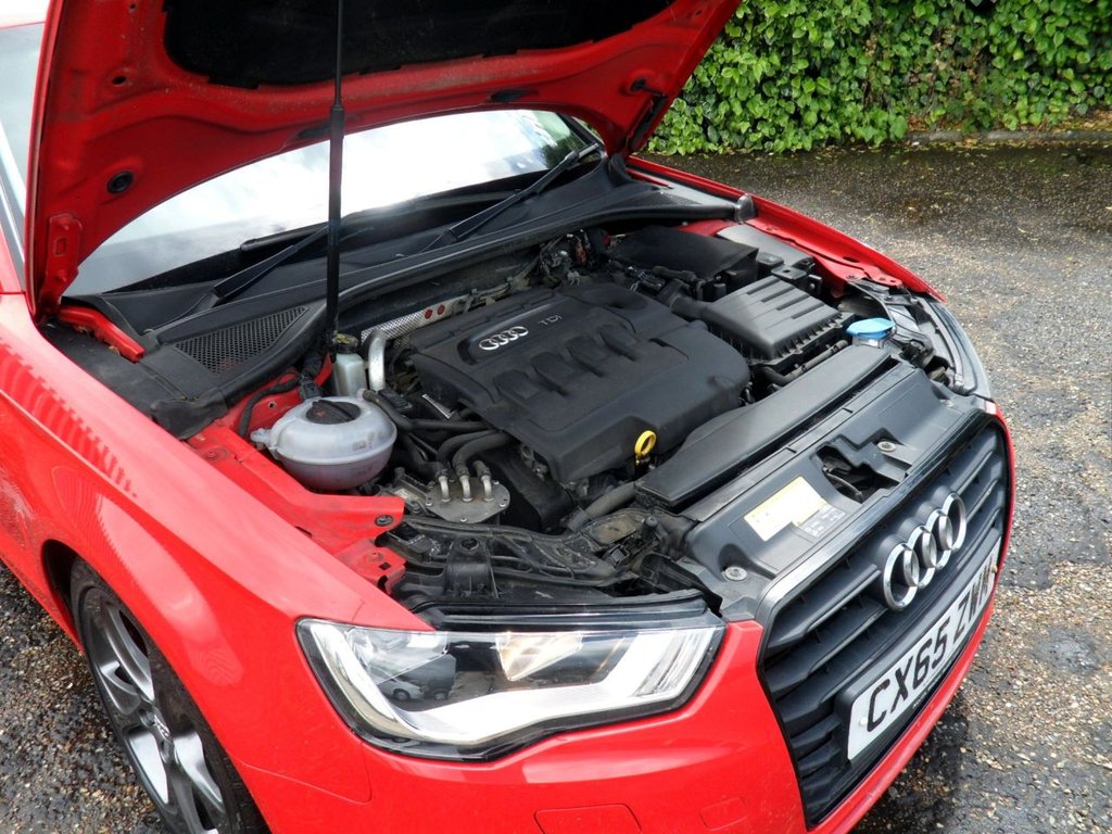 USED 2015 65 AUDI A3 1.6 TDI Sport Sportback 5dr Diesel Manual Euro 6 (s/s) (Nav) (110 ps) Cam-Belt Replaced Two Keys Sat Nav