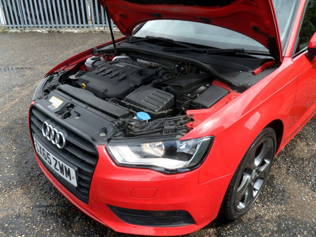 USED 2015 65 AUDI A3 1.6 TDI Sport Sportback 5dr Diesel Manual Euro 6 (s/s) (Nav) (110 ps) Cam-Belt Replaced Two Keys Sat Nav