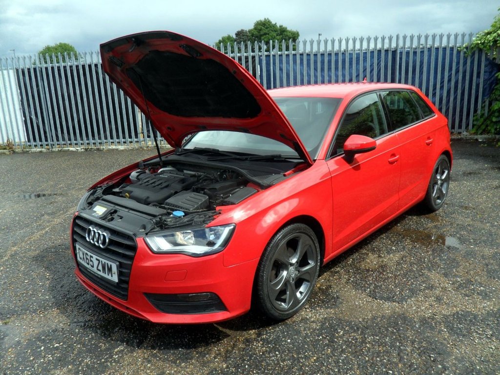 USED 2015 65 AUDI A3 1.6 TDI Sport Sportback 5dr Diesel Manual Euro 6 (s/s) (Nav) (110 ps) Cam-Belt Replaced Two Keys Sat Nav