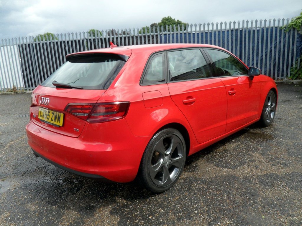 USED 2015 65 AUDI A3 1.6 TDI Sport Sportback 5dr Diesel Manual Euro 6 (s/s) (Nav) (110 ps) Cam-Belt Replaced Two Keys Sat Nav
