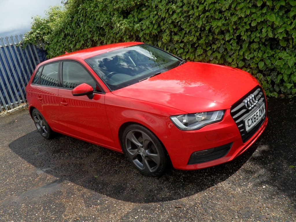 USED 2015 65 AUDI A3 1.6 TDI Sport Sportback 5dr Diesel Manual Euro 6 (s/s) (Nav) (110 ps) Cam-Belt Replaced Two Keys Sat Nav