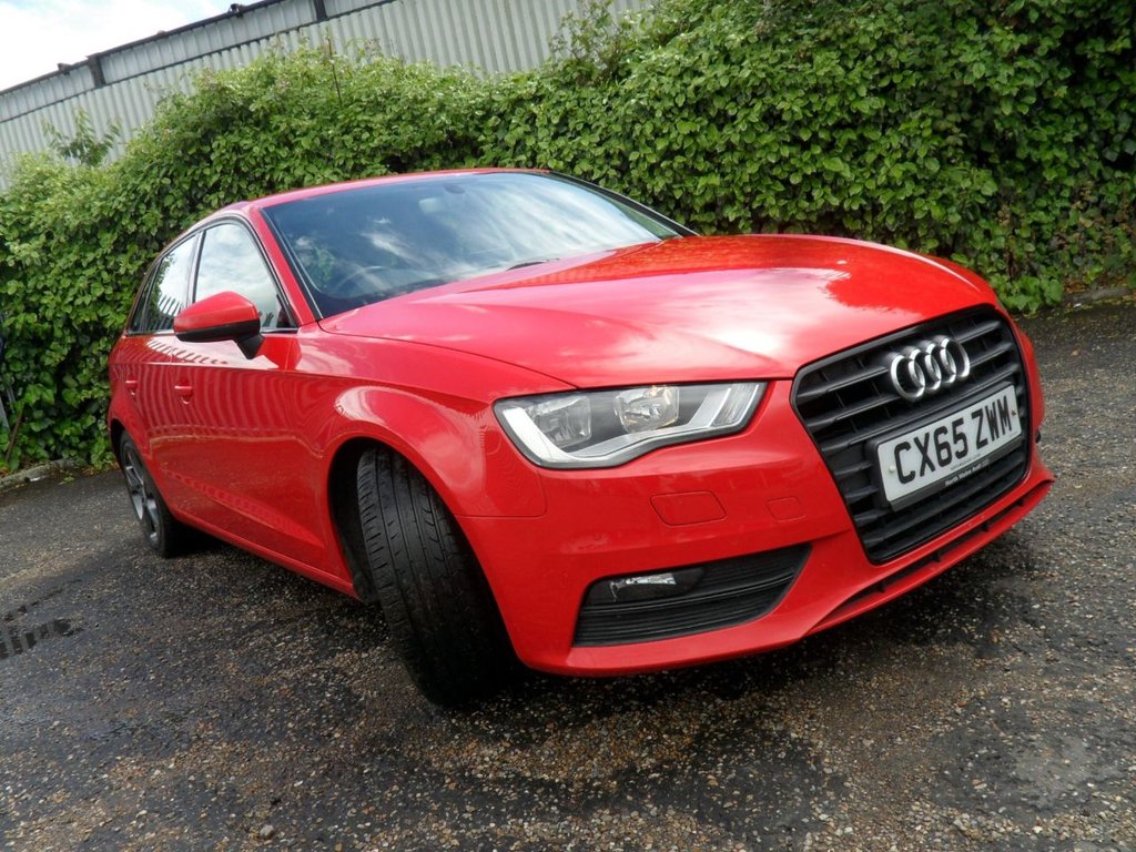USED 2015 65 AUDI A3 1.6 TDI Sport Sportback 5dr Diesel Manual Euro 6 (s/s) (Nav) (110 ps) Cam-Belt Replaced Two Keys Sat Nav