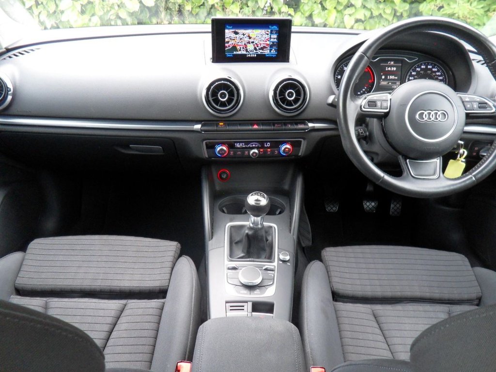 USED 2015 65 AUDI A3 1.6 TDI Sport Sportback 5dr Diesel Manual Euro 6 (s/s) (Nav) (110 ps) Cam-Belt Replaced Two Keys Sat Nav