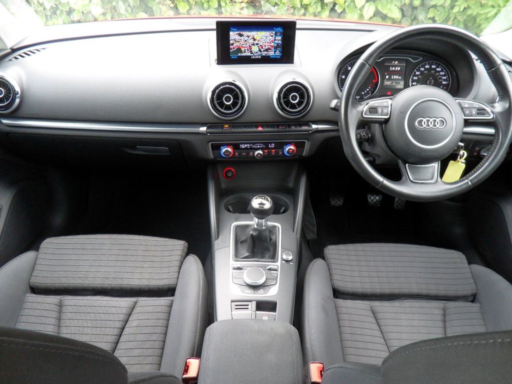 USED 2015 65 AUDI A3 1.6 TDI Sport Sportback 5dr Diesel Manual Euro 6 (s/s) (Nav) (110 ps) Cam-Belt Replaced Two Keys Sat Nav