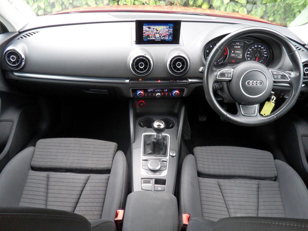USED 2015 65 AUDI A3 1.6 TDI Sport Sportback 5dr Diesel Manual Euro 6 (s/s) (Nav) (110 ps) Cam-Belt Replaced Two Keys Sat Nav