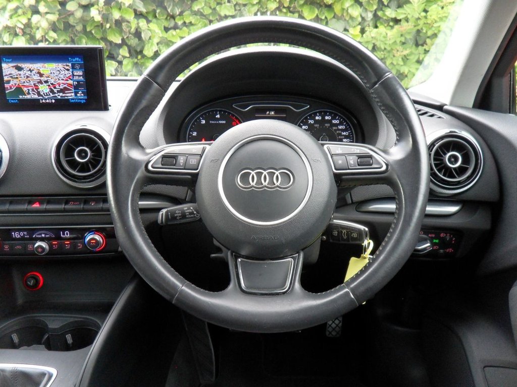 USED 2015 65 AUDI A3 1.6 TDI Sport Sportback 5dr Diesel Manual Euro 6 (s/s) (Nav) (110 ps) Cam-Belt Replaced Two Keys Sat Nav