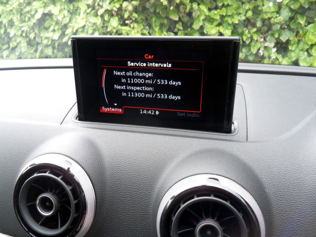 USED 2015 65 AUDI A3 1.6 TDI Sport Sportback 5dr Diesel Manual Euro 6 (s/s) (Nav) (110 ps) Cam-Belt Replaced Two Keys Sat Nav