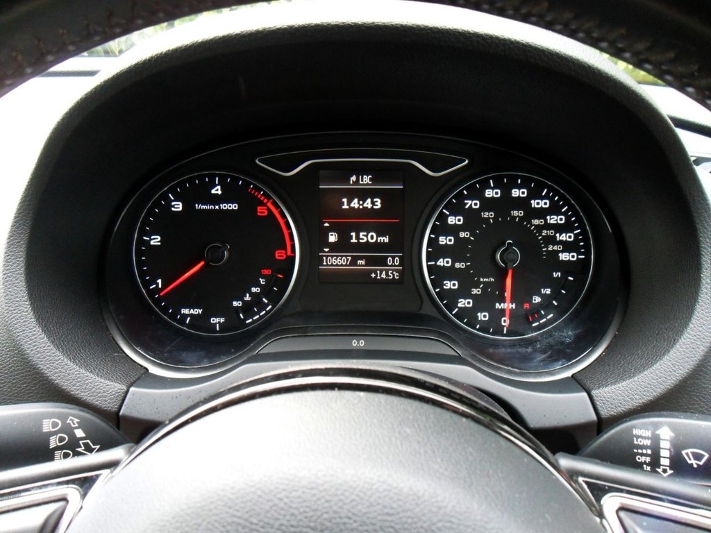 USED 2015 65 AUDI A3 1.6 TDI Sport Sportback 5dr Diesel Manual Euro 6 (s/s) (Nav) (110 ps) Cam-Belt Replaced Two Keys Sat Nav