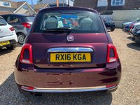 USED 2016 16 FIAT 500 0.9 TwinAir Lounge Hatchback 3dr Petrol Manual Euro 6 (s/s) (105 ps) &pound;20 Tax + Bluetooth + Panoramic Roof