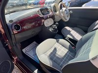 USED 2016 16 FIAT 500 0.9 TwinAir Lounge Hatchback 3dr Petrol Manual Euro 6 (s/s) (105 ps) &pound;20 Tax + Bluetooth + Panoramic Roof