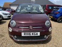 USED 2016 16 FIAT 500 0.9 TwinAir Lounge Hatchback 3dr Petrol Manual Euro 6 (s/s) (105 ps) &pound;20 Tax + Bluetooth + Panoramic Roof