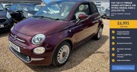 USED 2016 16 FIAT 500 0.9 TwinAir Lounge Hatchback 3dr Petrol Manual Euro 6 (s/s) (105 ps) &pound;20 Tax + Bluetooth + Panoramic Roof