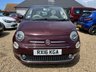 USED 2016 16 FIAT 500 0.9 TwinAir Lounge Hatchback 3dr Petrol Manual Euro 6 (s/s) (105 ps) &pound;20 Tax + Bluetooth + Panoramic Roof
