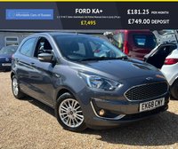 USED 2018 68 FORD KA+ 1.2 Ti-VCT Zetec Hatchback 5dr Petrol Manual Euro 6 (s/s) (70 ps) Five Door Ka+ With Bluetooth & Air Conditioning