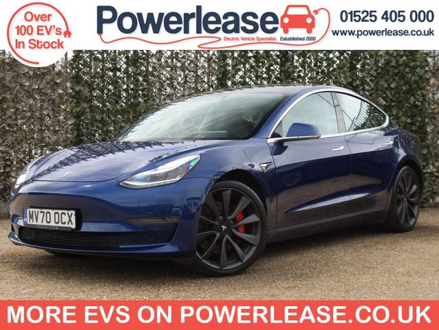 View our Tesla Model 3 (Dual Motor) Performance Saloon 4dr Electric Auto 4WDE (Performance Upgrade) (449 bhp)