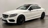 USED 2018 18 MERCEDES-BENZ C-CLASS 2.1 C250d AMG Line (Premium Plus) Coupe 2dr Diesel G-Tronic+ Euro 6 (s/s) (204 ps) Striking Designo White , Cranberry Red Leather Interior , 19" Alloy Wheels , Night Pack, Panoramic Glass Slide Roof