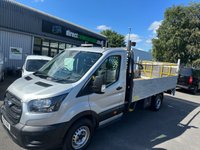 USED 2021 21 FORD TRANSIT 2.0 350 EcoBlue Leader XLWB DROPSIDE WITH TAIL LIFT  Diesel Manual RWD L4 Euro 6 (130 ps) 1 OWNER WITH AIR CON !!!!! FRESH SERVICE A VERY USEFUL TRUCK !