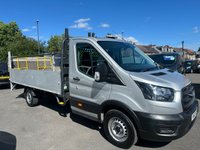 USED 2021 21 FORD TRANSIT 2.0 350 EcoBlue Leader XLWB DROPSIDE WITH TAIL LIFT  Diesel Manual RWD L4 Euro 6 (130 ps) 1 OWNER WITH AIR CON !!!!! FRESH SERVICE A VERY USEFUL TRUCK !