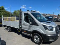 USED 2021 21 FORD TRANSIT 2.0 350 EcoBlue Leader XLWB DROPSIDE WITH TAIL LIFT  Diesel Manual RWD L4 Euro 6 (130 ps) 1 OWNER WITH AIR CON !!!!! FRESH SERVICE A VERY USEFUL TRUCK !