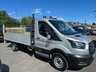 USED 2021 21 FORD TRANSIT 2.0 350 EcoBlue Leader XLWB DROPSIDE WITH TAIL LIFT  Diesel Manual RWD L4 Euro 6 (130 ps) 1 OWNER WITH AIR CON !!!!! FRESH SERVICE A VERY USEFUL TRUCK !