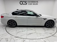 USED 2020 20 BMW M5 4.4i V8 Competition Saloon 4dr Petrol Steptronic xDrive Euro 6 (s/s) (625 ps) The Perfect Example Of A BMW M5 Competition Finished In  Alpine White Gloss Paint It Has Full BMW Service History,  And Has Massive Spec Including, Display Key, Carbon Fibre Roof And Trim, Icon Adaptive LED Headlights, Parking Assistant Plus, Driving Assistant, Harman Kardon Loudspeaker System, Massage Front Seats, Four Zone Air Con, Comfort Access With Smart Opener, Front Seat Ventilation, Enhanced Bluetooth With Wireless Charging,  Soft Close Doors, Powered Tailgate Operation.