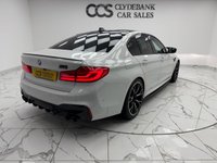 USED 2020 20 BMW M5 4.4i V8 Competition Saloon 4dr Petrol Steptronic xDrive Euro 6 (s/s) (625 ps) The Perfect Example Of A BMW M5 Competition Finished In  Alpine White Gloss Paint It Has Full BMW Service History,  And Has Massive Spec Including, Display Key, Carbon Fibre Roof And Trim, Icon Adaptive LED Headlights, Parking Assistant Plus, Driving Assistant, Harman Kardon Loudspeaker System, Massage Front Seats, Four Zone Air Con, Comfort Access With Smart Opener, Front Seat Ventilation, Enhanced Bluetooth With Wireless Charging,  Soft Close Doors, Powered Tailgate Operation.
