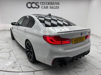 USED 2020 20 BMW M5 4.4i V8 Competition Saloon 4dr Petrol Steptronic xDrive Euro 6 (s/s) (625 ps) The Perfect Example Of A BMW M5 Competition Finished In  Alpine White Gloss Paint It Has Full BMW Service History,  And Has Massive Spec Including, Display Key, Carbon Fibre Roof And Trim, Icon Adaptive LED Headlights, Parking Assistant Plus, Driving Assistant, Harman Kardon Loudspeaker System, Massage Front Seats, Four Zone Air Con, Comfort Access With Smart Opener, Front Seat Ventilation, Enhanced Bluetooth With Wireless Charging,  Soft Close Doors, Powered Tailgate Operation.
