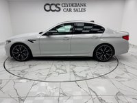 USED 2020 20 BMW M5 4.4i V8 Competition Saloon 4dr Petrol Steptronic xDrive Euro 6 (s/s) (625 ps) The Perfect Example Of A BMW M5 Competition Finished In  Alpine White Gloss Paint It Has Full BMW Service History,  And Has Massive Spec Including, Display Key, Carbon Fibre Roof And Trim, Icon Adaptive LED Headlights, Parking Assistant Plus, Driving Assistant, Harman Kardon Loudspeaker System, Massage Front Seats, Four Zone Air Con, Comfort Access With Smart Opener, Front Seat Ventilation, Enhanced Bluetooth With Wireless Charging,  Soft Close Doors, Powered Tailgate Operation.