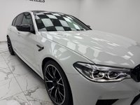 USED 2020 20 BMW M5 4.4i V8 Competition Saloon 4dr Petrol Steptronic xDrive Euro 6 (s/s) (625 ps) The Perfect Example Of A BMW M5 Competition Finished In  Alpine White Gloss Paint It Has Full BMW Service History,  And Has Massive Spec Including, Display Key, Carbon Fibre Roof And Trim, Icon Adaptive LED Headlights, Parking Assistant Plus, Driving Assistant, Harman Kardon Loudspeaker System, Massage Front Seats, Four Zone Air Con, Comfort Access With Smart Opener, Front Seat Ventilation, Enhanced Bluetooth With Wireless Charging,  Soft Close Doors, Powered Tailgate Operation.