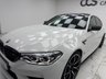 USED 2020 20 BMW M5 4.4i V8 Competition Saloon 4dr Petrol Steptronic xDrive Euro 6 (s/s) (625 ps) The Perfect Example Of A BMW M5 Competition Finished In  Alpine White Gloss Paint It Has Full BMW Service History,  And Has Massive Spec Including, Display Key, Carbon Fibre Roof And Trim, Icon Adaptive LED Headlights, Parking Assistant Plus, Driving Assistant, Harman Kardon Loudspeaker System, Massage Front Seats, Four Zone Air Con, Comfort Access With Smart Opener, Front Seat Ventilation, Enhanced Bluetooth With Wireless Charging,  Soft Close Doors, Powered Tailgate Operation.