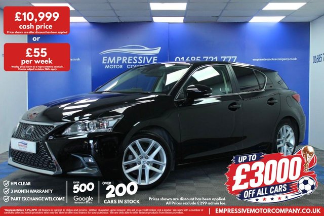 View our Lexus Ct 1.8 200h Luxury Hatchback 5dr Petrol Hybrid E-CVT Euro 6 (s/s) (136 ps)