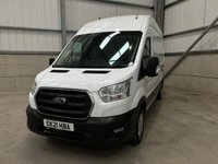 USED 2021 21 FORD TRANSIT 350 2.0 ECOBLUE 130PS FWD L3 H3 TREND - NO VAT 1 YEARS MOT, BIG SPEC, CLEAN