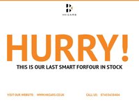 USED 2015 15 SMART FORFOUR 1.0 Prime (Premium Plus) Hatchback 5dr Petrol Manual Euro 6 (s/s) (71 ps) 