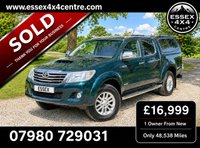 USED 2013 63 TOYOTA HI-LUX 3.0 D-4D INVINCIBLE AUTOMATIC 4X4 PICK UP TRUCK TURBO DIESEL  1 OWNER / ONLY 48,500 MILES