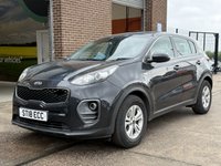 USED 2018 18 KIA SPORTAGE 1.7 CRDi 1 SUV 5 Door Diesel Manual Black Euro 6  DAB RADIO+VOICE COMMAND+USB+AUX