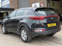 USED 2018 18 KIA SPORTAGE 1.7 CRDi 1 SUV 5 Door Diesel Manual Black Euro 6  DAB RADIO+VOICE COMMAND+USB+AUX