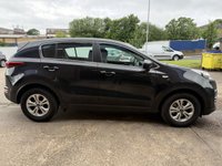 USED 2018 18 KIA SPORTAGE 1.7 CRDi 1 SUV 5 Door Diesel Manual Black Euro 6  DAB RADIO+VOICE COMMAND+USB+AUX