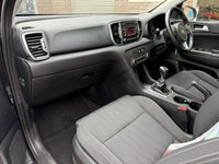 USED 2018 18 KIA SPORTAGE 1.7 CRDi 1 SUV 5 Door Diesel Manual Black Euro 6  DAB RADIO+VOICE COMMAND+USB+AUX