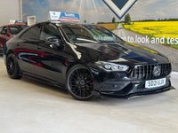 USED 2021 21 MERCEDES-BENZ CLA 1.3 CLA180 AMG Line Coupe 4 Door Petrol  Automatic Black 7G-DCT Euro 6  PARK SENSORS+REVERSE CAM+LANEASSIST