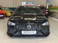 USED 2021 21 MERCEDES-BENZ CLA 1.3 CLA180 AMG Line Coupe 4 Door Petrol  Automatic Black 7G-DCT Euro 6  PARK SENSORS+REVERSE CAM+LANEASSIST