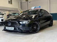 USED 2021 21 MERCEDES-BENZ CLA 1.3 CLA180 AMG Line Coupe 4 Door Petrol  Automatic Black 7G-DCT Euro 6  PARK SENSORS+REVERSE CAM+LANEASSIST