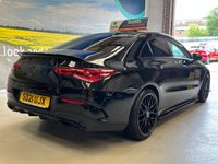 USED 2021 21 MERCEDES-BENZ CLA 1.3 CLA180 AMG Line Coupe 4 Door Petrol  Automatic Black 7G-DCT Euro 6  PARK SENSORS+REVERSE CAM+LANEASSIST