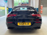 USED 2021 21 MERCEDES-BENZ CLA 1.3 CLA180 AMG Line Coupe 4 Door Petrol  Automatic Black 7G-DCT Euro 6  PARK SENSORS+REVERSE CAM+LANEASSIST