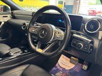 USED 2021 21 MERCEDES-BENZ CLA 1.3 CLA180 AMG Line Coupe 4 Door Petrol  Automatic Black 7G-DCT Euro 6  PARK SENSORS+REVERSE CAM+LANEASSIST