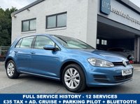 USED 2013 13 VOLKSWAGEN GOLF 1.4 TSI BlueMotion Tech SE Hatchback 5dr Petrol DSG Euro 5 (s/s) (122 ps) AUTO -- FULL SERVICE HISTORY -- &pound;35 TAX -- ADAPTIVE CRUISE -- SENSORS